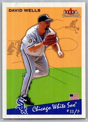 2002 FLEER TRADITION BASEBALL 164 DAVID WELLS WHITE SOX - Image 1 of 2