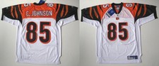 RBK CNCINNATI BENGALS CHAD OCHOCINCO JOHNSON AUTHENTIC ROAD JERSEY 54