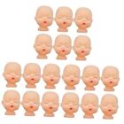  30 pcs for Hand Simulation Doll Head Accessory Style Part Baby Crafts Dolls 