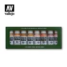 Vallejo 70124 Model Colour Set - Face & Skin Tones - 8 x 17ml Paint Bottles