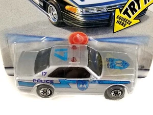 Matchbox Mercedes AMG 500 SEC Police Light & Sound Vehicles Rare All Orange Card - Picture 1 of 7