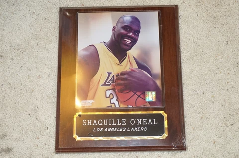 Los Angeles Lakers "Shaquille O'Neal" Sport Plaque Photo 2001 Photo File Sealed Cover