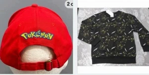 Pokemon Cap and Pokemon Sweatshirt Size Small Sold in Set - Picture 1 of 6