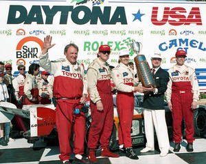 1993 Rolex 24 At Daytona - Victory Lane Old Motor Racing History Photo