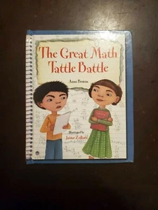 📕📖The Great Math Tattle Battle Library Binding Anne Bowen - Picture 1 of 2