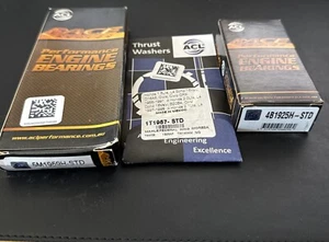 ACL RACE BEARINGS KIT B18C B18c1 GSR 1.8L Vtec STANDARD SIZE - Bild 1 von 3