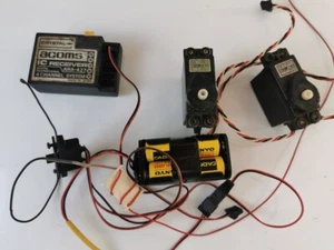 Rc Plane Servos x 2 + Receiver , Switch, & Battery pack - Picture 1 of 2
