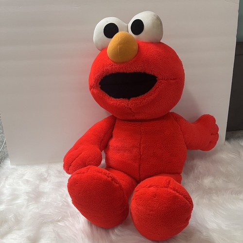 Tyco Elmo 1996 Sesame Street Plush Toy Stuffed Animal Large 24” Sitting ...