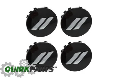 CARGADOR DODGE CHALLENGE 17-20 20" NEGRO BRILLANTE JUEGO DE 4 TAPA CENTRAL RUEDA MOPAR Foto 1 de 4