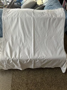 White Polyester Black Out Drape Curtain 40” Wide And 44” Long Custom Cut - Picture 1 of 3