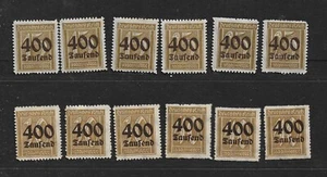 Reich 1923 , Mi 297-300 postfrisch **/ MNH 3 kompl. Sätze - Picture 1 of 2