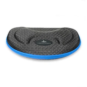 Glasses Case Protective Hard Shell Portable Travel Clip Zipper Goggles Holder - Picture 1 of 17