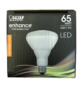 12 Pack Feit Enhance BR30 Flood LED Bulbs Dimmable Soft White 65W 7.2w- BUNDLE - Picture 1 of 5
