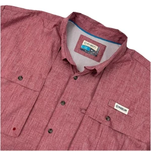 Magellan Outdoors Fish Gear Shirt 3XL Relaxed Fit Red Vented Fishing Mens - Picture 1 of 11