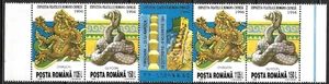 Romania Stamps 1994 #3958-3959 + Label Chinese-Romanian Philatelic Exhibition - Picture 1 of 2