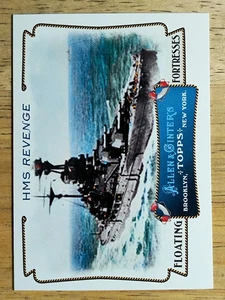 2011 Topps Allen e Ginter Fortezze galleggianti #FF19 HMS Revenge - Foto 1 di 2