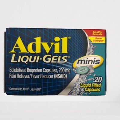 Advil Liqui-Gels Minis Pain Relievers for Headache Relief, 20 ct, EXNOV25 - Image 1 of 4