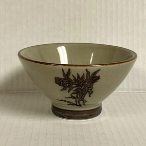 Benihana Mashiko Ware japanische Saflor Reis Schale gebraucht Handarbeit handbemalt - Bild 1 von 7