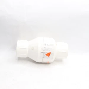 Homewerks Spring Loaded Check Valve PVC 1-1/4" D X 1-1/4" D Solvent VCK-P40-E6B - Picture 1 of 4