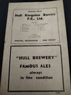 RARE VINTAGE PRE WAR RUGBY LEAGUE PROGRAMME HULL KR V HUNSLET 18TH JANUARY 1936