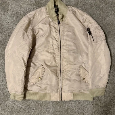 Ralph Lauren Polo Jeans Co. Military Surplus Army Tan Bomber Jacket - Image 1 of 3