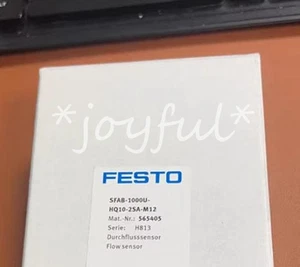 Sensor de flujo Festo SFAB-1000U-HQ10-2SA-M12 565405 1 PIEZA NUEVO - Imagen 1 de 1