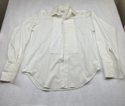 Camisa Arrow Formal Wear De Colección Esmoquin Sanforizado Blanco Babero Volantes 15.5 - 35 EE. UU. Foto 1 de 4