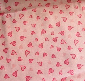 1.4 yds CLOSE TO MY HEART Faye Burgos Marcus Fabric PINK HEARTS Valentine's Day - Picture 1 of 3