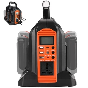 Inversor de corriente portátil de 4 puertos 350 W para batería Black+Decker 20 V a CA 110 V/120 V - Imagen 1 de 10