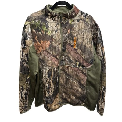 Habit Mens Full Zip Soft Shell Jacket Fleece Lined Camo Hunting Sportsman Jacket - Image 1 of 4