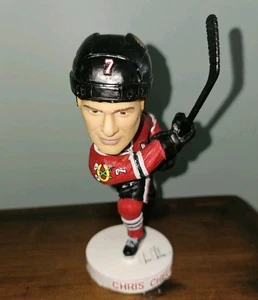 Chicago Blackhawks #7 Chris Chelios Collectible Bobblehead NHL Hockey - Foto 1 di 7