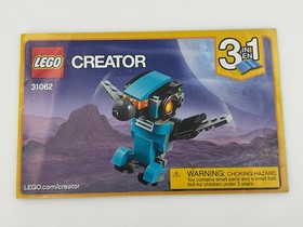 LEGO Creator 3-in-1 Instruction Manuals 31058 Mighty Dinosaurs & 31062 Robo