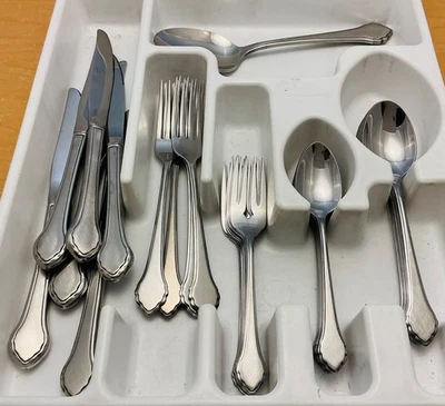 Oneida Wm A Roger's Нержавеющая сталь 42 шт. Набор с Узором «Летний Туман-Осеннее Сияние» - Изображение 1 из 4