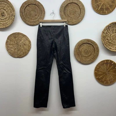 Pantalón De Colección Y2K Años 2000 MODA Internacional Cuero Negro 4 ALTO Festival de Conciertos Foto 1 de 4