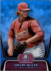 2012 Bowman Platinum Prospects Blue National Promo #BPP27 Shelby Miller /499 - Picture 1 of 1