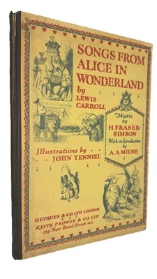 1932 Songs From Alice In Wonderland by Lewis Carroll - Illustrations by Tenniel Foto 1 de 4