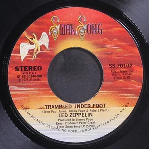 LED ZEPPELIN: trampled under foot / black country woman SWAN SONG 7" Single - Picture 1 of 2
