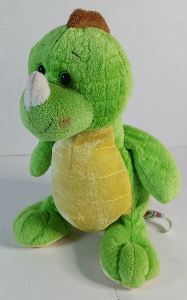 Ganz Webkinz Key Lime Dino Dinosaur 9" Plushie HM185 Beanbag - Image 1 of 4