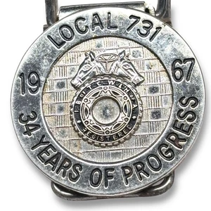 1967 Teamsters Local 731 Money Clip 34 Years of Progress Union Labor Memorabilia - Picture 1 of 6