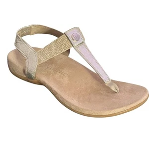 Vionic Brea Sandalen orthopädisch bequem Größe 10 Weite Metallic Gold Fersenriemen - Bild 1 von 9