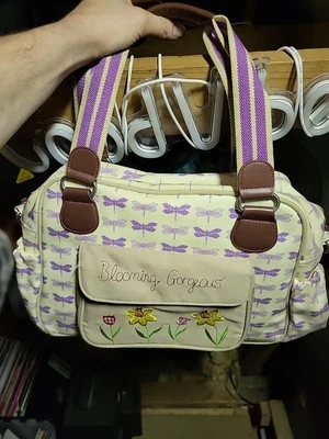 Pink Lining Blooming Gorgeous Yummy Mummy Busy Bees Changing Bag - image 1 of 4