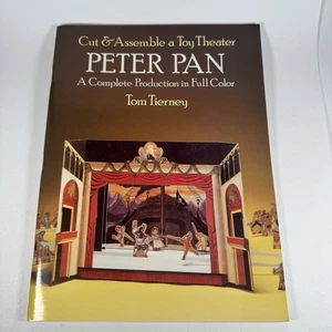 Tom Tierney Peter Pan Buch vollfarbig ungeschnitten Vintage 1983 Papier schneiden und zusammenbauen - Bild 1 von 13