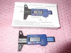 Preciva Digital Tyre Depth Gauge for Cars, Trucks & Vans ~ Range 0-25.4mm - Picture 1 of 2
