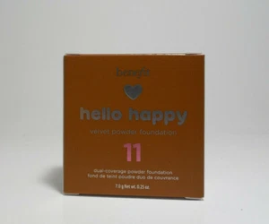 Benefit Hello Happy Velvet Powder Foundation #11 7.0 G 0.25 OZ NEW - Picture 1 of 1