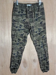 old navy jogger pants womens size SP tapered drawstring elastice waist camo - Picture 1 of 10
