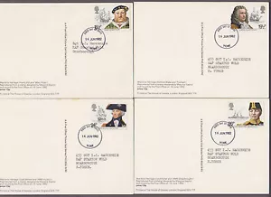 UK # 991 - 995 , Maritime Heritage on 5 Maxi Cards - I Combine S/H - Picture 1 of 3