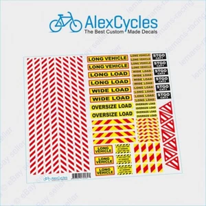 1/14 14th Scale Truck Safety Warning Decals Scania Tamiya Volvo Wedico Hauler - Picture 1 of 1