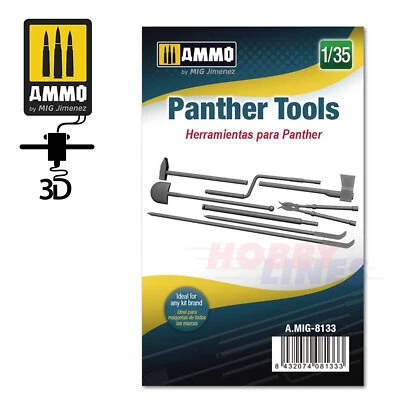 AMMO Zweiter Weltkrieg Deutscher Panther Panzer Werkzeuge 1:35 Munition von Mig Jimenez MIG8133