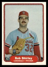 1982 Fleer #127 Bob Shirley St. Louis Cardinals Baseball card