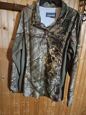 Suéter Cammo Real Tree Damas Med L/S Rosa Broches Caza Deportes Usado en Excelente Condición 10644 Foto 1 de 4